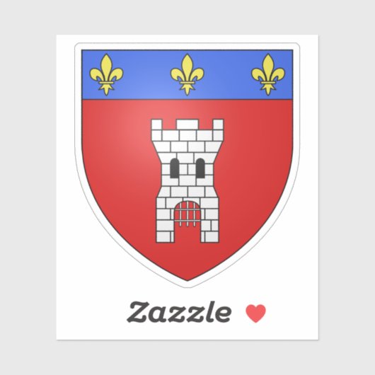 Wapen van Doornik, België Sticker (Vel)