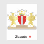 Wapen van Dordrecht, Nederland Sticker (Vel)