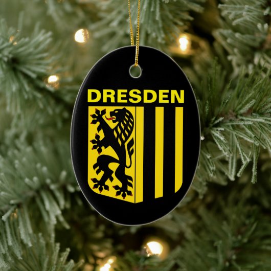 Wapen van Dresden, Duitsland Keramisch Ornament (Boom)