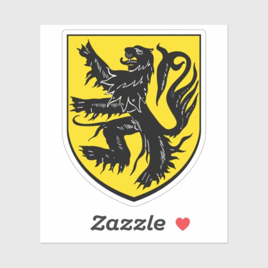 Wapen van Dudelange, Luxemburg Sticker (Vel)