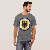 Wapen van Duitsland Cirkelvorm T-shirt (Voorkant volledig)