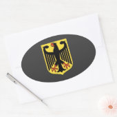 Wapen van Duitsland Ovale Sticker (Envelop)
