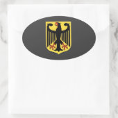Wapen van Duitsland Ovale Sticker (Tas)