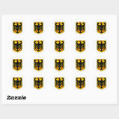 Wapen van Duitsland Ronde Sticker (Vel)