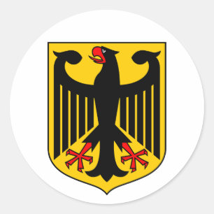 Wapen van Duitsland Ronde Sticker