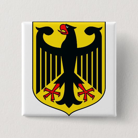 Wapen van Duitsland Vierkante Button 5,1 Cm (Voorkant)