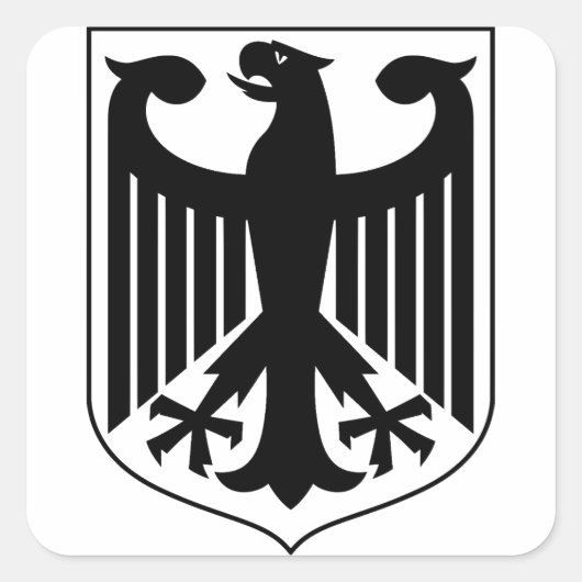Wapen van Duitsland Vierkante Sticker (Voorkant)
