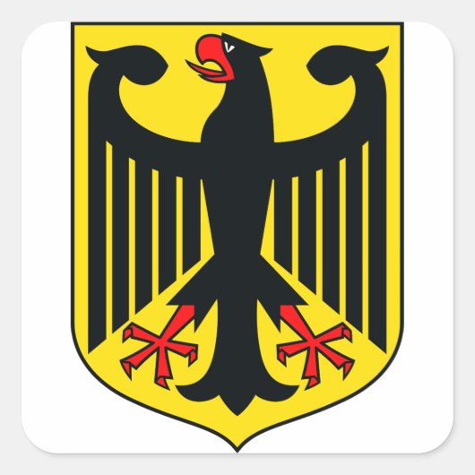 Wapen van Duitsland Vierkante Sticker (Voorkant)