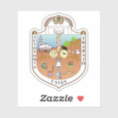 Wapen van Ecatepec de Morelos, Mexico Sticker (Vel)