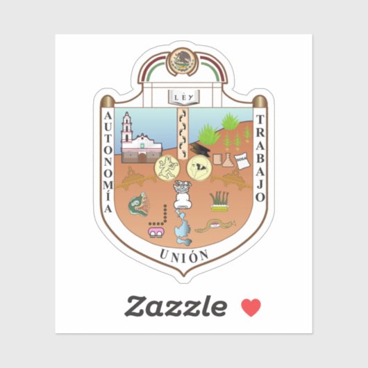 Wapen van Ecatepec de Morelos, Mexico Sticker (Vel)