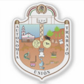 Wapen van Ecatepec de Morelos, Mexico Sticker (Voorkant)