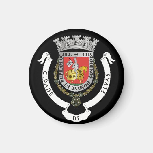 Wapen van Elvas, Portugal Magneet (Voorkant)