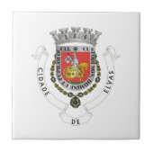 Wapen van Elvas, Portugal Tegeltje (Voorkant)