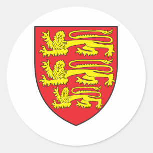 wapen van engeland ronde sticker