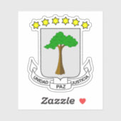Wapen van Equatoriaal-Guinea Sticker (Vel)