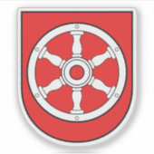 Wapen van Erfurt, Duitsland Sticker (Voorkant)