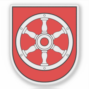 Wapen van Erfurt, Duitsland Sticker