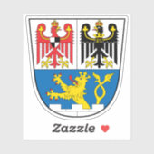 Wapen van Erlangen, Duitsland Sticker (Vel)