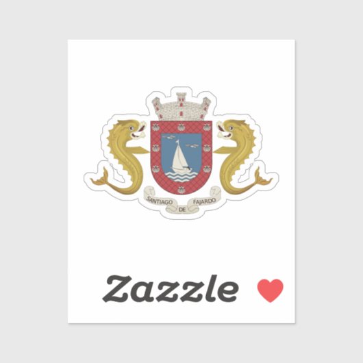 Wapen van Fajardo - PUERTO RICO Sticker (Vel)