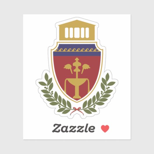 Wapen van Fier, Albanië Sticker (Vel)