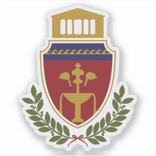 Wapen van Fier, Albanië Sticker (Voorkant)