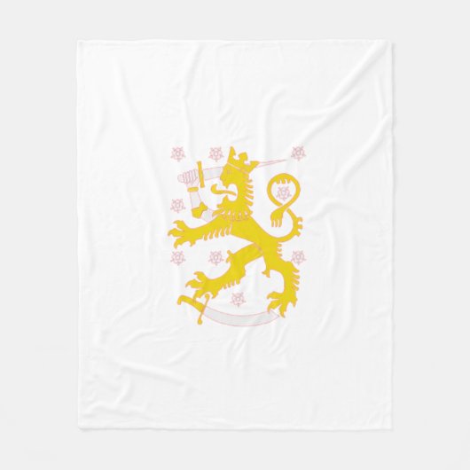 Wapen van Finland Fleece Deken (Voorkant)