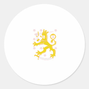 Wapen van Finland Ronde Sticker