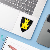Wapen van Finnmark, Noorwegen Sticker (Laptop met iPhone)