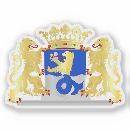 Wapen van Flevoland, Nederland Sticker (Voorkant)