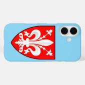 Wapen van Florence Rode Florentijnse lelie Case-Mate iPhone Case (Achterkant (horizontaal))