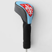 Wapen van Florence Rode Florentijnse Lelie Golfheadcover (Schuin)