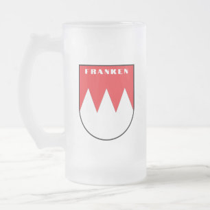 Wapen van Franken, Duitsland Matglas Bierpul