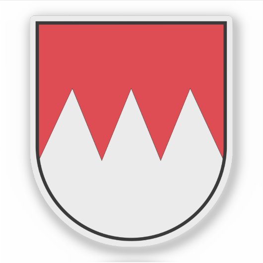 Wapen van Franken, Duitsland Sticker (Voorkant)