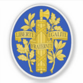 Wapen van Frankrijk Sticker (Voorkant)