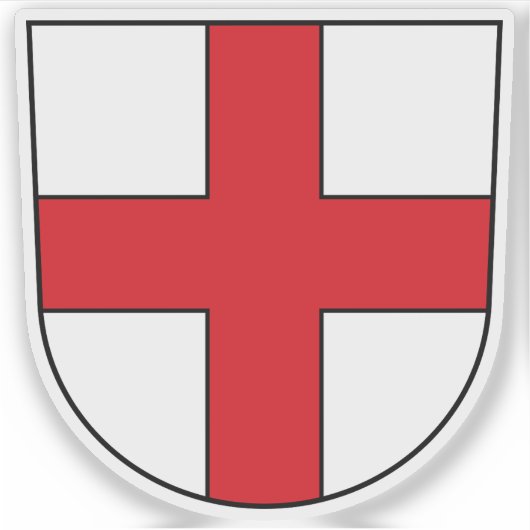 Wapen van Freiburg im Breisgau, Duitsland Sticker (Voorkant)