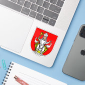 Wapen van Frenštát pod Radhoštěm, Tsjechië Sticker (Laptop met iPhone)