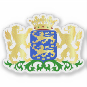 Wapen van Friesland, Nederland Sticker