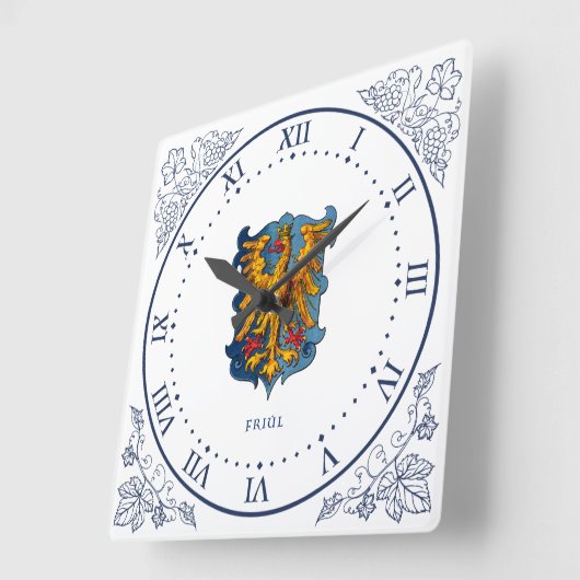 Wapen van Friuli Vierkante Klok (Hoek)