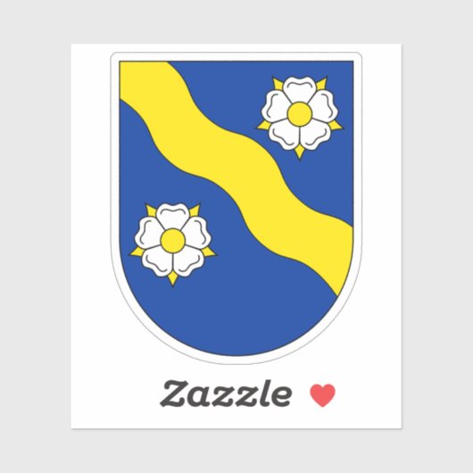 Wapen van Gamprin, Liechtenstein Sticker (Vel)