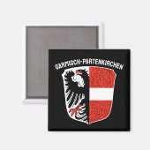 Wapen van Garmisch-Partenkirchen, Duitsland Magneet (Voorkant / Achterkant)