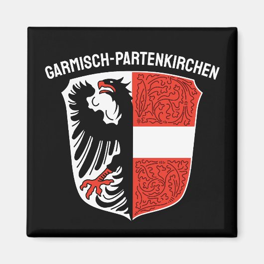 Wapen van Garmisch-Partenkirchen, Duitsland Magneet (Voorkant)