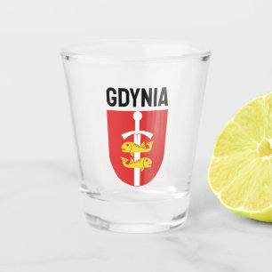 Wapen van Gdynia, Polen Shot Glas
