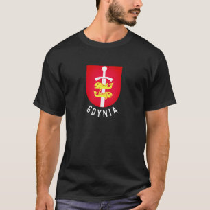 Wapen van Gdynia, Polen T-shirt