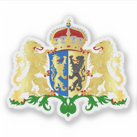 Wapen van Gelderland, Nederland Sticker (Voorkant)