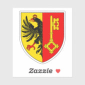 Wapen van Genève, Zwitserland Sticker (Vel)
