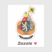 Wapen van Gent, België Sticker (Vel)