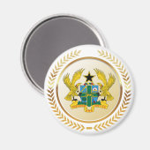Wapen van Ghana Magneet (Voorkant / Achterkant)