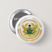 Wapen van Ghana Ronde Button 5,7 Cm (Voorkant /achterkant)