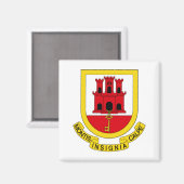 Wapen van Gibraltar Magneet (Voorkant / Achterkant)