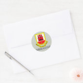 wapen van Gibraltar Ronde Sticker (Envelop)